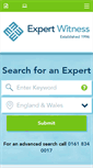 Mobile Screenshot of expertwitness.co.uk